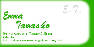 emma tamasko business card